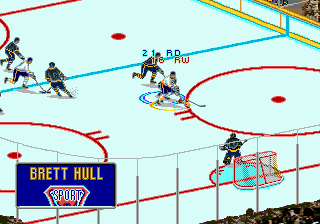 Brett Hull Hockey '95 (USA) In game screenshot
